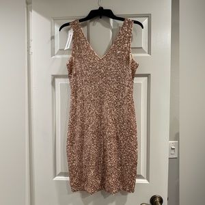 PrettyGuide Women's Sequin Cocktail Dress V Neck Bodycon Glitter Party Dress